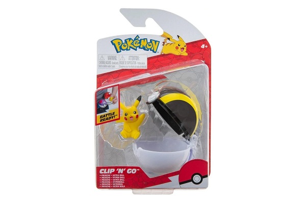 Pokémon - Clip 'N' Go Pokéball: Pikachu & Ultra Ball (Figur med Pokéball)