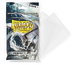 Dragon Shield Deck Protectors - Perfect Fit Clear (Til Standard/63x88mm kort) - 100 lommer - Dragonshield - Sleeves #AT-13001