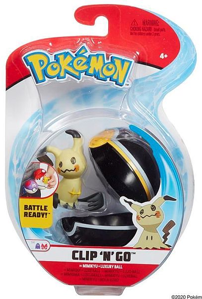 Pokémon - Clip 'N' Go Pokéball: Mimikyu & Luxury Ball (Figur med Pokéball)