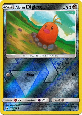 Alolan Diglett (Pokemon Sun & Moon: Unbroken Bonds) (Reverse Foil)