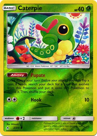 Caterpie (Pokemon Sun & Moon: Unbroken Bonds) (Reverse Foil)