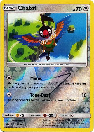 Chatot (Pokemon Sun & Moon: Unbroken Bonds) (Reverse Foil)