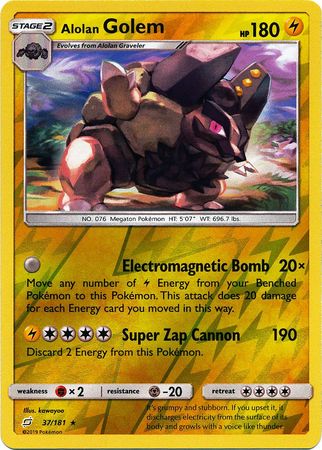 Alolan Golem (Pokemon Sun & Moon Team Up) (Reverse Foil)