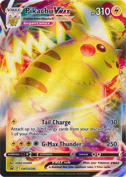 Pikachu VMAX - SWSH286 (Black Star Promos) - Pokemon Oversized Promo