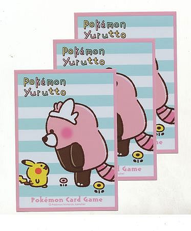 Pokemon - Yurutto: Pikachu & Bewear - Deck Protector - 64 lommer - Pokemon Center Sleeves #228235