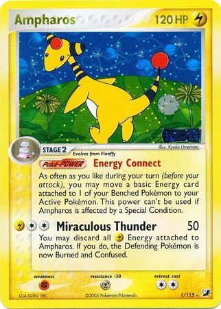 Ampharos (EX Unseen Forces Nintendo)