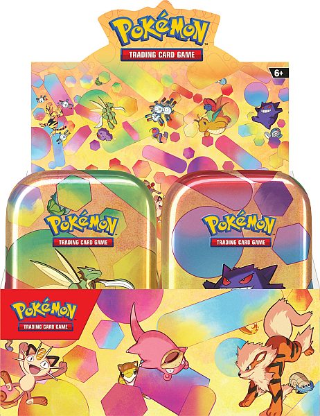 Pokemon Tin Kasse - 2023 Fall Scarlet & Violet: 151  Mini Tins Display - Alle 10 Mini Tins! (20 Boosters)