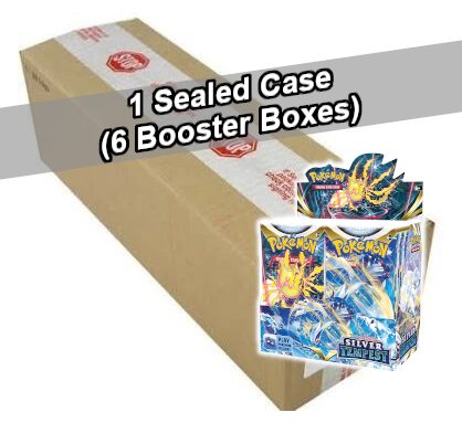 Pokemon Display Case (6 x Booster Box) - SWSH12 - Sword & Shield: Silver Tempest - 216 Boosters