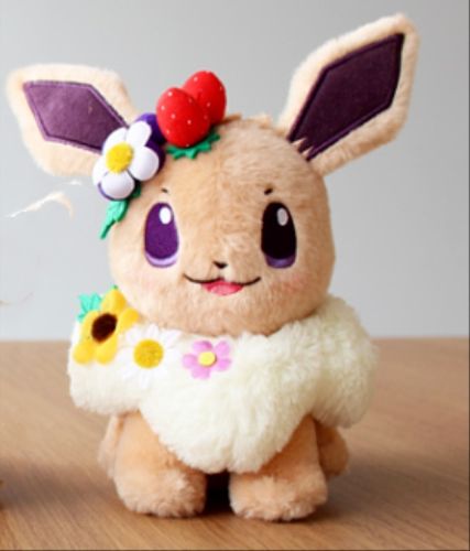 Pokemon - Eevee (2019 Easter Garden Party) - Pokemon Center Plush/Bamse 20cm *Top Kvalitet*