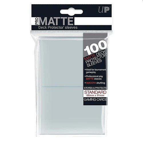 100 lommer -  Ultra Pro - PRO-Matte: Clear (Gennemsigtige/Transparente) (Høj kvalitet) - Non-Glare - Professional Sleeves #84731